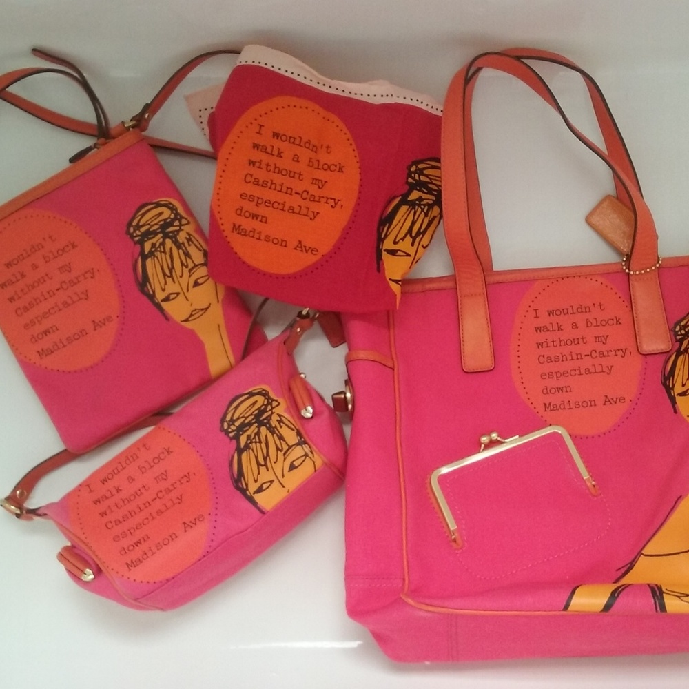 COACH  RARE Bonnie Cashin Tote 4 Piece Set